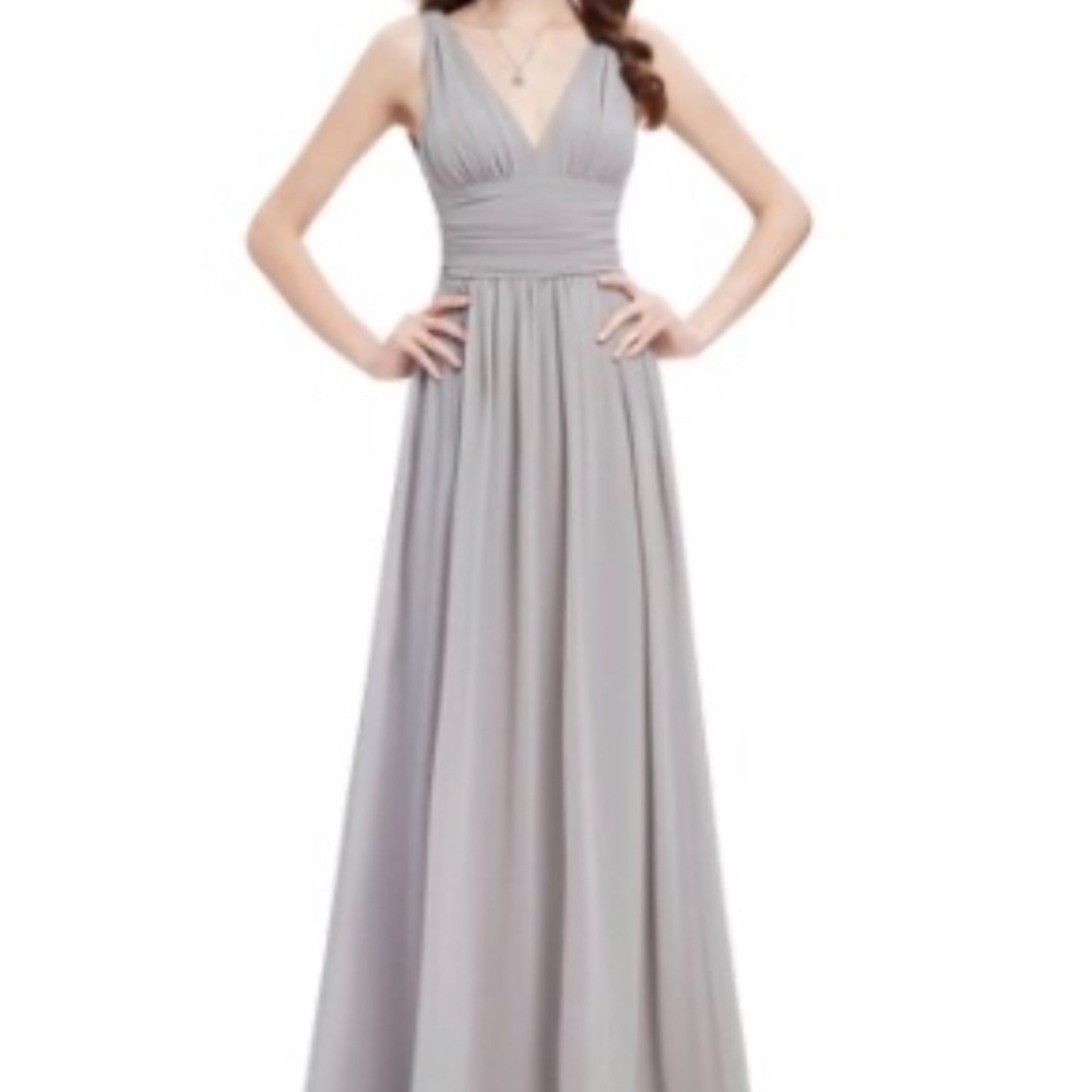 Gray formal dress